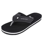 DOCTOR EXTRA SOFT House Slipper for Men's|Orthopaedic | Diabetic | Comfortable | MCR | Flip-Flop Men's and Boy’s Home Slides for Daily Use Ortho-Mens-D-60024-Black-7 UK