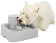 PetSafe Oasys 1 Gallon (128 Ounce) Medium Pet Fountain - Cat or Medium Breed Dog Water Fountain - Dishwasher Safe Filtered Water Dispenser with Flow Control - Filters Included - Easy to Clean