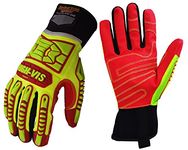 Seibertron HIGH-VIS HRIG Impact Deep Grip Oil Resistant Impact Protection Oilfield Safety Rigger Gloves CE EN388 4132 M