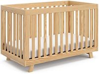 Storkcraft Beckett 3-in-1 Convertible Crib (Natural) – Converts from Baby Crib to Toddler Bed and Daybed, Fits Standard Full-Size Crib Mattress, Adjustable Mattress Support Base