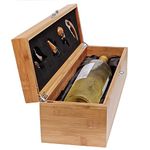 Wine Gift Box Set by Case Elegance (Bamboo)