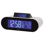 Acctim Alarm Clock, Matt White, H 4.8 x W 15 x D 7.2 cm