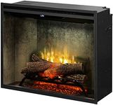 Dimplex RBF30WC Revillusion 8794 BTU / 2575W 30 Inch Wide Built-in Vent-Free Electric Fireplace with Weathered Concrete Interior and Remote Control