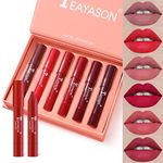 6 Colors Matte Lipstick Set Waterproof Long Lasting Lip Pencil Moisturizing Crayon Lipstick with Gift Box (6Colors/Set)