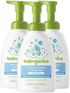 Babyganics Baby Shampoo and Body Wash, Fragrance Free, 3 Pack