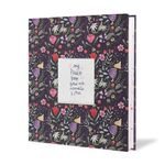 Alicia Souza Purple Floral Photo Album, Consists of 20 Self Adhesive Sheets, Silver Rivets Binding, Back Pocket and Keepsake Box, Size 26.8 X 28 cm, Ideal for Memory Keeping, Giftable