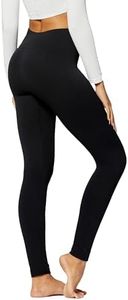 Conceited Warm Fleece Lined Leggings - Ultrasoft Premium - High Waisted Slimming - 10 Colors XL (12-20) Black