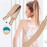 Back Scrubber for Shower Body Scrubber Back Brush with Loofa Shower Sponge Body Exfoliator Helps Back Acne & Bacne Shower Loofah Scrub Brush Bath Brush & Shower Brush Alternative Back Washer for Shower