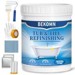 Tub and Tile Refinishing Kit,Bathtub Sink Paint Reglaze Kit,Odorless Water Based