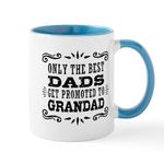 CafePress The Best Dads Get Promoted to Grandad Mug 11 oz (325 ml) Ceramic Coffee Mug