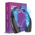 AI Portable Neck Fan with 6 Powerful Speeds, 8000mAh Battery Operated USB-C Rechargeable Fan, Hands-Free 360° Cooling Neck Fan,Twistable,Ultra-Quiet Personal Fan for Women Men Office Travel(Black)