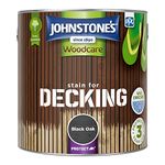 Johnstone's Woodcare, Stain For Decking, Black Oak, 2.5L