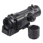 AJDGL Tactical Optics Rifle Scope 4x30mm- Red/Green Dot Sight with Mount for Airsoft Hunting Shooting