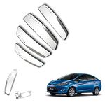 JAINFAM® Status High Gloss Premium Door Edge Guards Set of 4-(Made in Korea) - White for Ford Fiesta