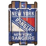 Wincraft NHL New York Rangers Wood Fence Sign, Black