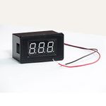 Microtail Red YB27A LED AC 60-500V Digital Voltmeter Home Use Voltage Display, 2 Wires LED Displays, Corded Electric