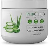 PUROLEO Aloe vera gel 16 Fl Oz/473 ML (Made in Canada) aloe vera gel for face aloe vera gel for hair aloe vera gel for skin Made from aloe vera gel Explore the Goodness - 100% Pure Aloe Vera Gel - Your Go-To for Natural Beauty and Wellness!