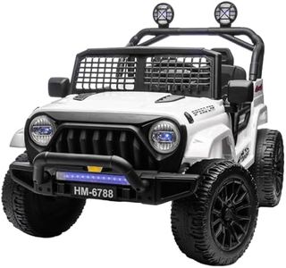 24V 2 Seater Ride On Car,Electric Car for Kids,Ride on Toys,Kids Cars with Parent Remote Control, 3 Speeds Adjustable, Bluetooth, Spring Suspension, AUX Port(White, 24V-2Seater)