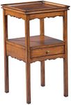 Hekman Furniture Primitive Chairside Table – Special Reserve Finish, Select Solids & Veneers, Storage Drawer, Lower Shelf, Traditional Home Furniture, Living Room End Table
