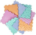 Baby Pastel Modular Mat Set of Sensory Mat Massage Game Mats for Kids Orthopedic Massage Puzzle Floor Mats