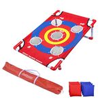 GoSports Bullseye Bounce Cornhole Toss Game - Great for All Ages & Includes Fun Rules