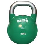 USI UNIVERSAL THE UNBEATABLE Kettlebell For Fitness, 24Kg Kettlebell For Home Gym, CKB24 Competition Kettle bell With Steel Hollow Construction, Textured Wide Handle & Wide Base