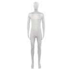 Full Body Suit Unisex Spandex Stretch Adult Costume Zentai Disappearing Man Body Suit Morph Suits Full Zip Bodysuit Cosplay, A1-white, Large