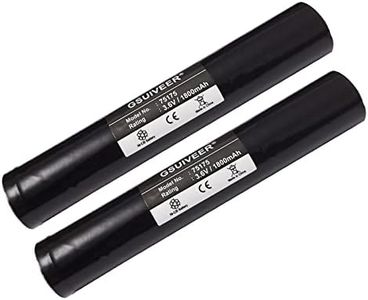 GSUIVEER Flashlight Battery 75175 3.6V 1800mAh Ni-CD Compatible with Streamlight Stinger 75175 75375 75813 75810 76000 PolyStinger Pelican M9 FL126 Flashlight(2-Pack)