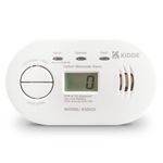 Kidde 5DCO Digital Carbon Monoxide Alarm and Detector with AA Batteries - 10 Year Sensor Life Digital Display CO Alarm - 7 Year Warranty