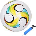 ABAJI Soccer Ball Size 2 PU Surface Tight Weaved Vivid Color with Pump and Needle Suitable for 0-2 Years Toddler Training Practice or Gift