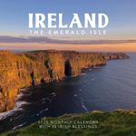 Ireland Calendar 2025 | The Emerald Isle | 12" x 24" Irish Travel Wall Calendar 12 Month | Marble City Press | County, Castles, Dublin, Irish Blessings | 2024-2025 Calendar