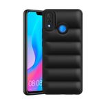 Amazon Brand - Solimo Rubber Puffer Case Camera Protection Soft Back Cover for Huawei Nova 3I -Black