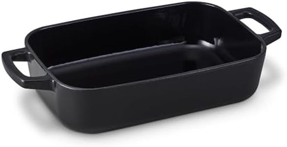 Alva Nori Cast Iron Dutch Oven Dish Roaster Casserole Non Toxic Cookware Baking & Browning 12" x 8" PFAS, PFOA & PFTE Free, Nonstick Roasting Pan, Cooking Pot, Oven Safe, Durable Enamel Coating