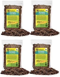GARDENERA Premium Pothos Potting Soil Mix - Air Cleaning Plant Potting Mix, Soil Mix for Pothos, Parlor Palm, Peace Lily - (2 Quart Bag)
