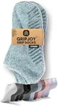 Grip Socks for Women - Pilates Socks with Grips for Women - Non Slip Socks Womens - Grippy Socks for Women - 3 Pairs