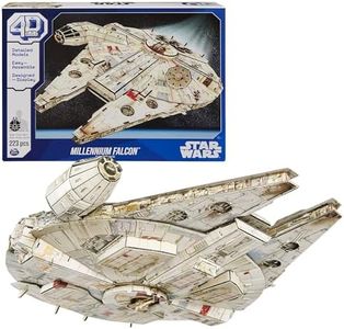 4D Build Star Wars Millennium Falcon 3D Model Kit, Star Wars Gifts, Star Wars Toys Desk Decor for Star Wars Fans & Collectors, Adults & Teens 12+