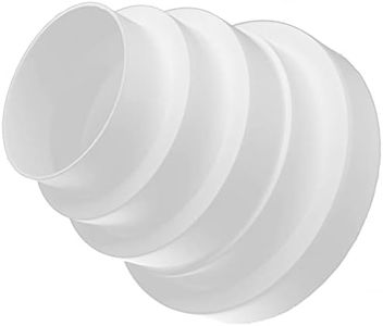 H&C VENT Reductor de conector de tubería para tubo de ventilación de PVC redondo sistema de aire elemento (Ø 150-80 mm)