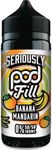 Seriously Pod Fill Doozy Vape Co Vape Juice Disposable 50/50 Eliquid Fruity Shortfill E-Liquid 0MG 100ml Shortfill No Nicotine (Banana Mandarin)