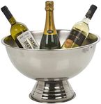 Large Stainless Steel Party Bowl Metal Champagne Wine Beer Ice Bucket Cooler Tub