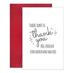 Ogeby Funny Thank You Card for Men 