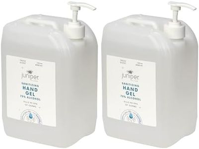 Juniper CLEAN Hand Sanitizer Gel with 70% Alcohol 1.06 Gallon with Pump (Pack of 2)