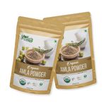 Organic Zing Amla Powder, Indian Gooseberry for Drinking, Eating/Phyllanthus emblica inn/Product of India - 227gm Resalable Pack (Pack of 2)