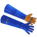 DLY Animal Handling Gloves Bite Proof Durable Anti-Bite Gloves,Pet Reptile Handling Gloves for Grooming,Handling Cat/Dog/Snake/Bird/Parrot