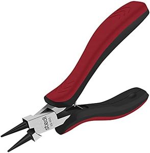 Stedi 5-inch Round Nose Pliers, Used for Jewelry Making, Ultra-Precision Round Nose Winding, High Carbon Steel Material, Multi-Function, Suitable for Jewelry, Handicrafts, DIY Design…