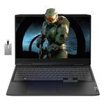 Lenovo IdeaPad Gaming 3 15 Laptop, 15.6" FHD 120Hz Display, AMD Ryzen 5 6600H, 32GB RAM, 2TB PCIe SSD, NVIDIA GeForce RTX 3050, WiFi 6, Backlit Keyboard, Onyx Gray, Win 11, 32GB Hotface USB Card