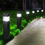 Joomer 6 Pack Solar Pathway Lights,