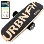 URBNFit Balance Board Trainer - Roller for Exercise, Athletic Training and Sports Fun Workout Equipment Balance, Stability Improving Core Strength Free Guide Included