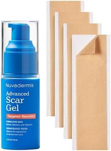 NUVADERMIS Silicone Scar Sheets & Scar Cream Gel - C-Section, Tummy Tuck, Keloid, Acne Removal Treatment - Advanced Post Surgery Supplies - Scars Removal Treatment