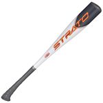 Axe Bat 2023 Strato Junior Big Barrel (-10, 2-3/4") USSSA Baseball Bat, 1-Piece Alloy, Black/Grey/Orange (27" / 17 oz.)