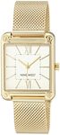 Nine West Women's Mesh Bracelet Watch, Gold, NW/2090CHGB